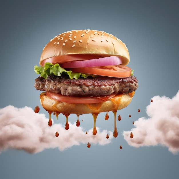 Une photo de hamburger