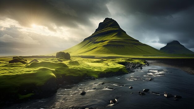 Photo une photo en haute définition d'un paysage magnifique, fascinant et unique