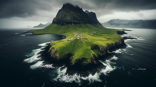 Une photo en haute définition d'un paysage magnifique, fascinant et unique