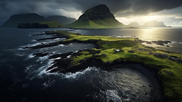 Une photo en haute définition d'un paysage magnifique, fascinant et unique