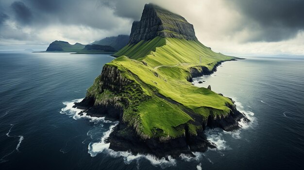 Une photo en haute définition d'un paysage magnifique, fascinant et unique