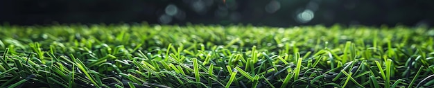 Une photo de l'herbe artificielle