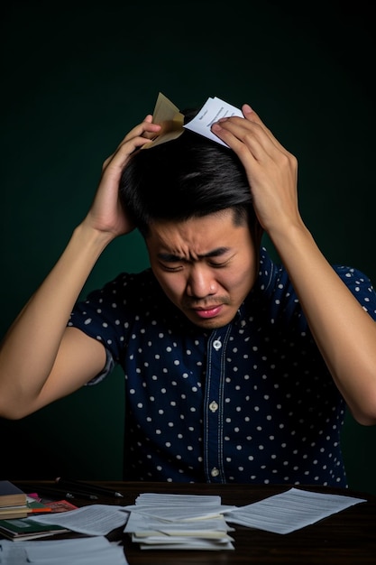 Photo de l'homme gestes dynamiques émotionnels homme triste souffrant de dépression dépression santé des gens