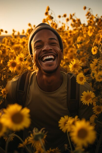 Une photo d'un homme souriant