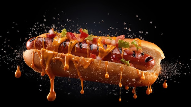 une photo de hot-dog
