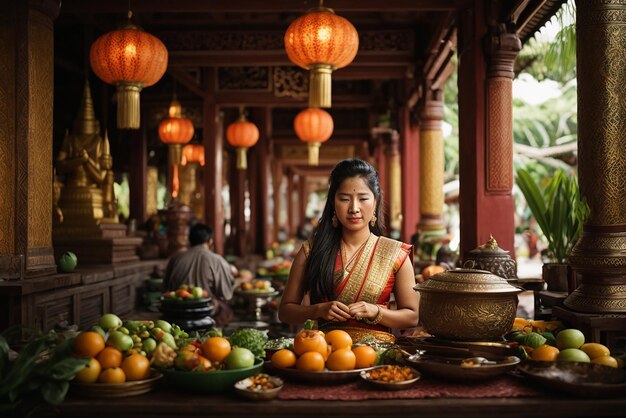 Photo hue vietnam 19 février 2016 femmes vendant des fruits sur le marché de rue à hue vietnam