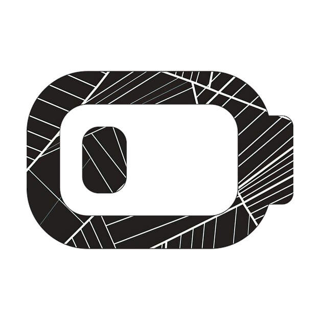 photo de l'icône du quart de la batterie avec une texture abstraite sombre moderne