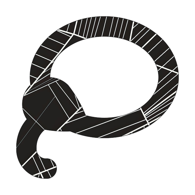 photo d'icône de lasso avec texture abstraite moderne sombre