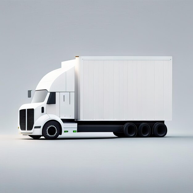 Photo de l'illustration minimaliste du camion