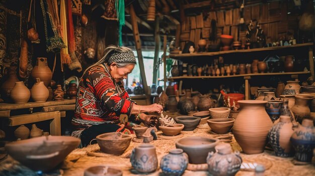 Une photo d'une immersion culturelle dans un village