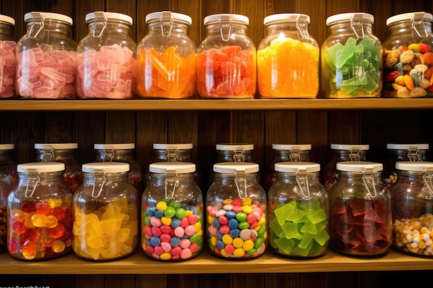photo de l'intérieur d'un magasin de bonbons vide Photographie générée par l'IA
