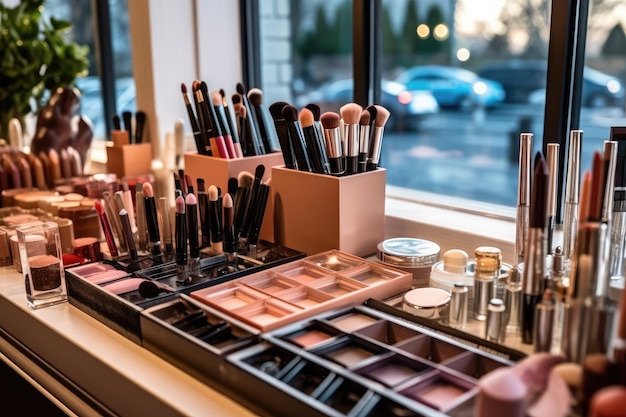 photo de l'intérieur d'un magasin de maquillage vide Photographie générée par l'IA