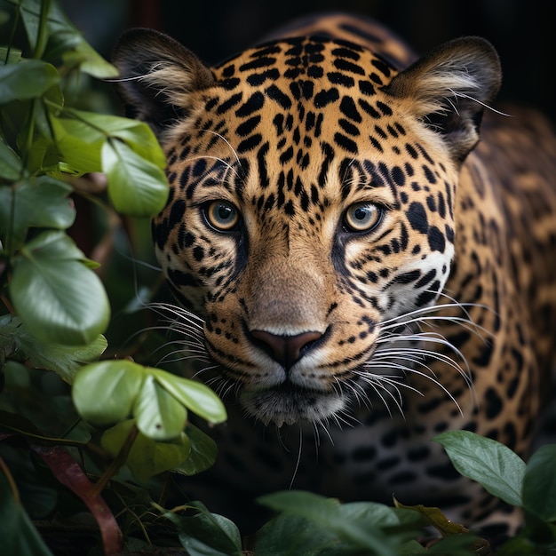 Photo une photo d'un jaguar mystérieux et insaisissable