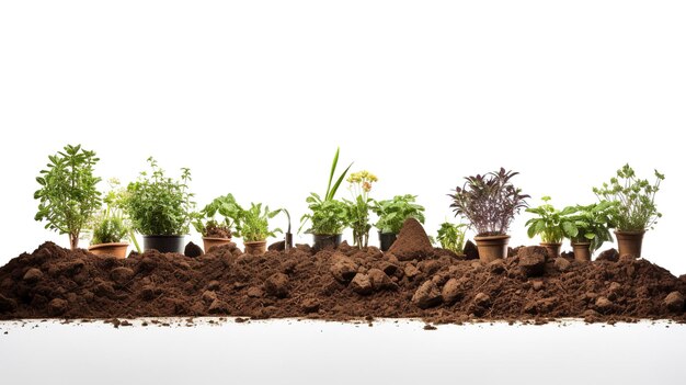 Une photo d'un jardin nouvellement labouré