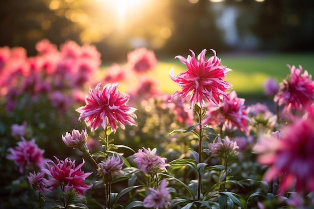 Une photo de jardinage floral