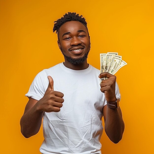 Photo photo d'un jeune homme afro-américain riche