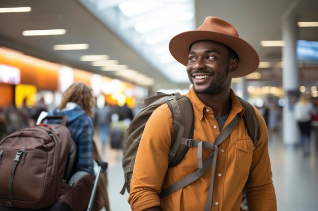 Photo d'un jeune voyageur