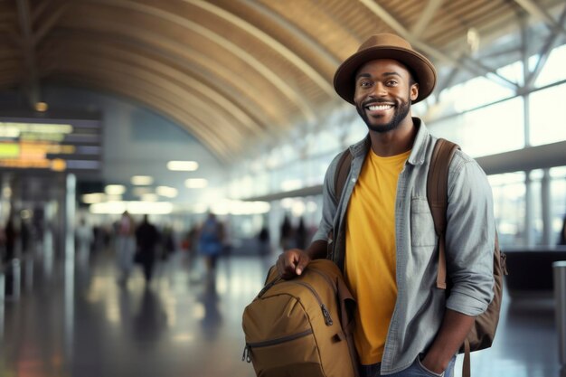 Photo d'un jeune voyageur