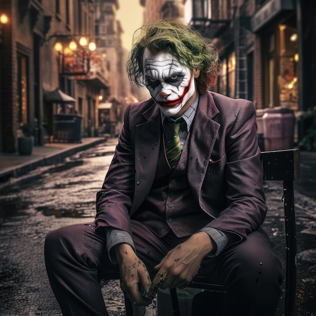 photo joker aux couleurs vives