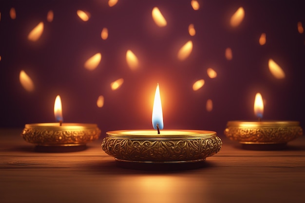Photo joyeuse fête indienne de la lumière de Diwali