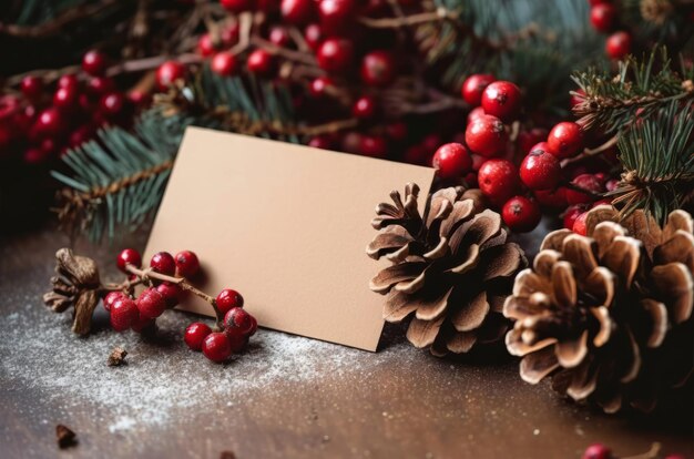 Photo de joyeux moment de noël avec une atmosphère chaleureuse