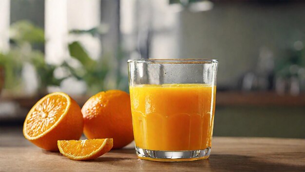 Une photo de jus d'orange