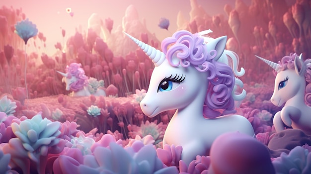 Photo une photo de licorne