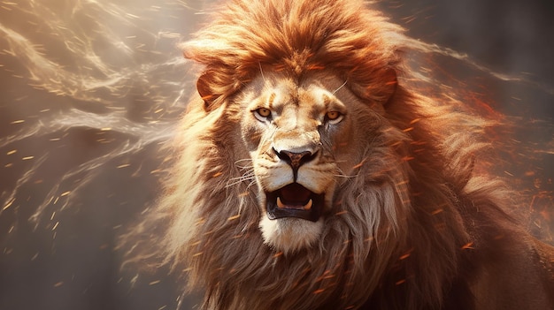 une photo de lion gratuite