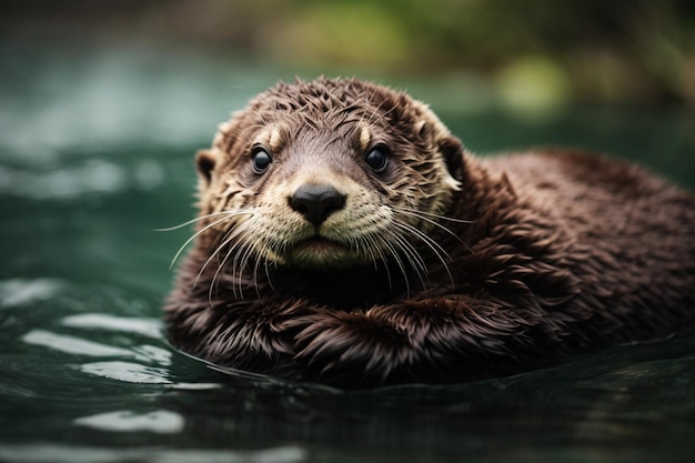 Photo photo de la loutre sous-marine