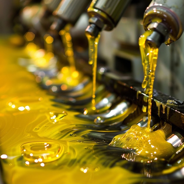 Photo photo de lubrification à litium jaune pour les machines automobiles