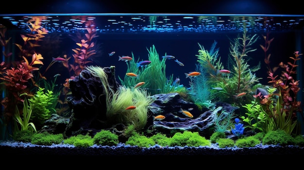 Une photo d'une lumière LED d'aquarium