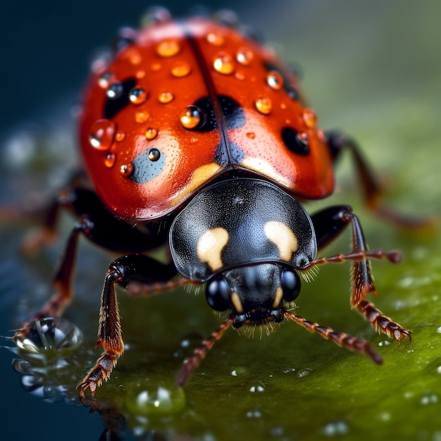 Photo macro d'insecte