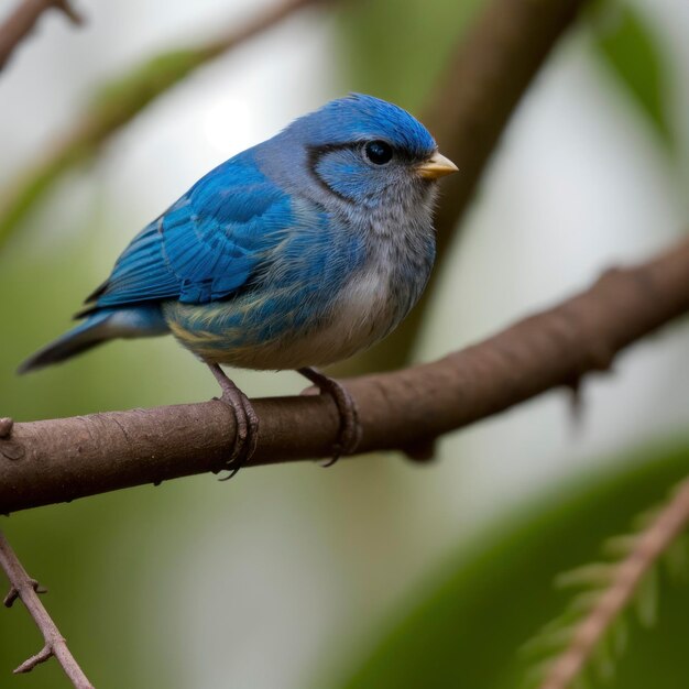 Photo photo macro d'un oiseau sur une branche d'arbre