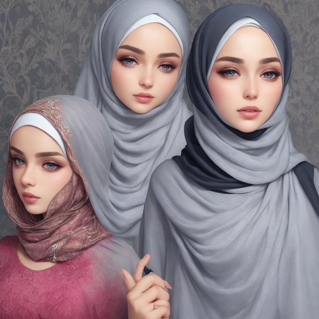 photo magazine beauté annonce style hijab fleur 32