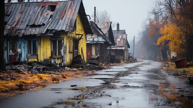 photo de la maison en bois