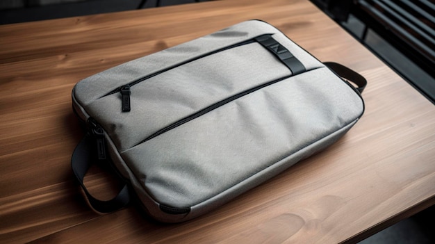 Une photo d'une manche ou d'un sac d'ordinateur portable élégant pour un transport élégant et sûr