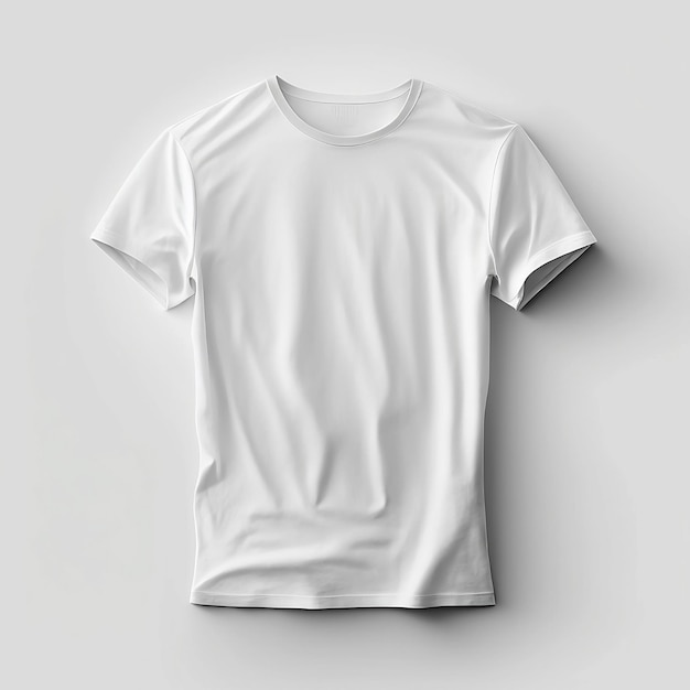 photo de maquette de t-shirt blanc uni