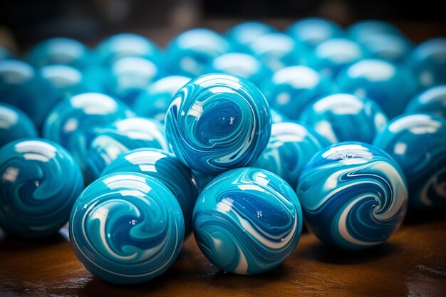 Photo une photo de marbre bleu de mystical marbles