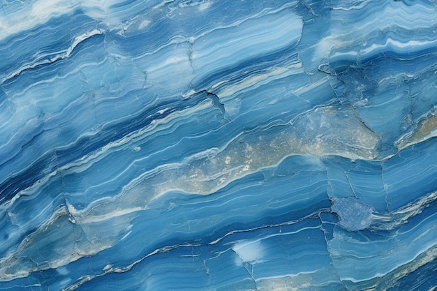 Une photo de marbre bleu de la tapisserie bleue tranquille