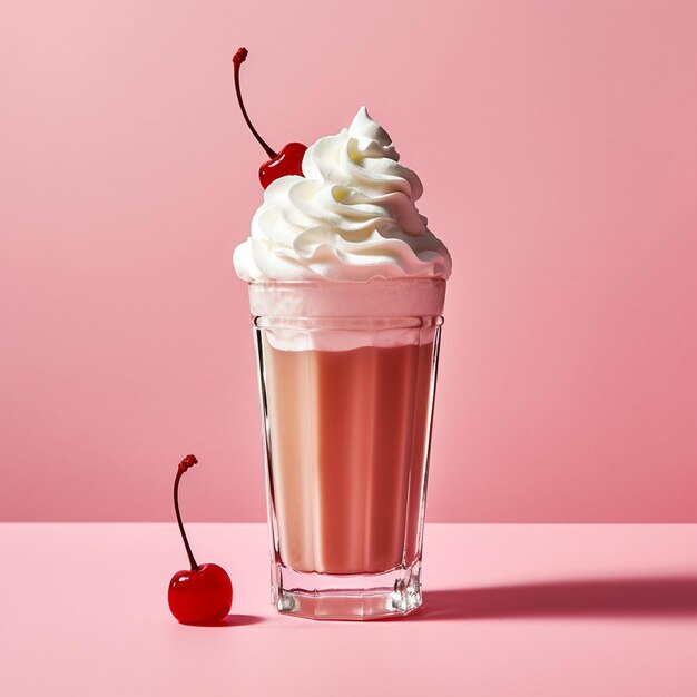 Une photo de milkshake d'été froid