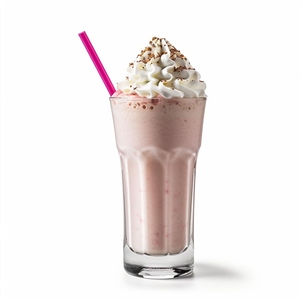 Photo une photo de milkshake d'été froid