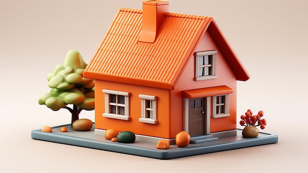 Photo de modèle de maison en 3D