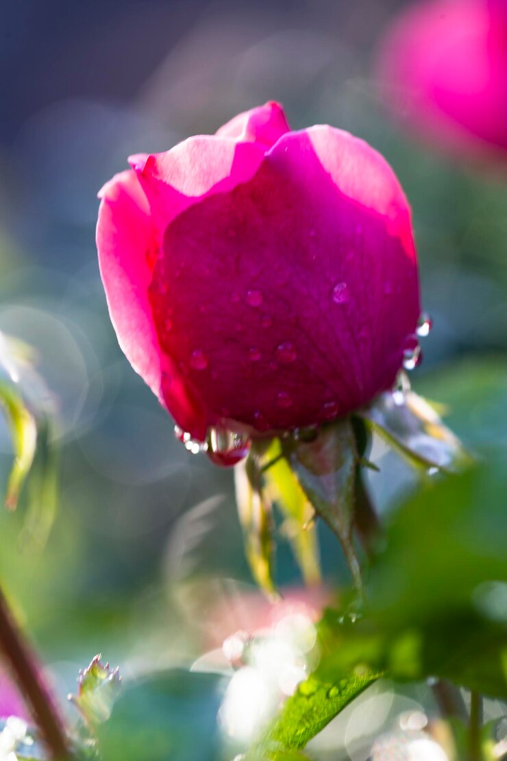 Photo la photo montre un buisson de roses au soleil
