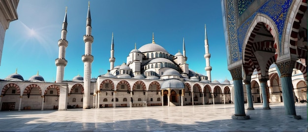 Une photo d'une mosquée du film