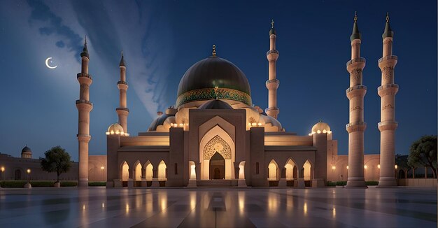 Une photo d'une mosquée