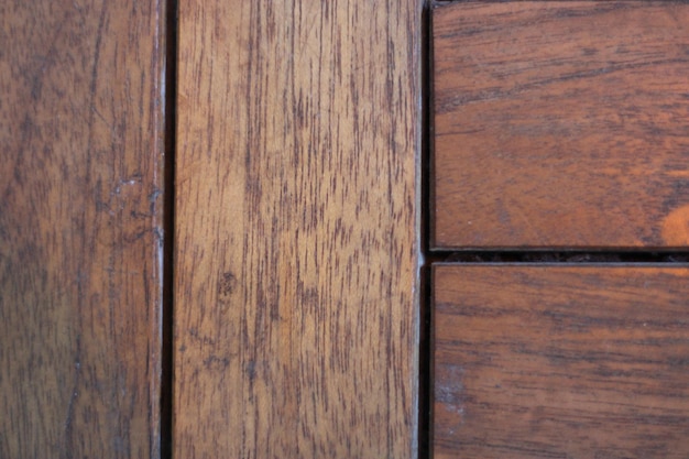 Photo d'un motif de carreaux de bois brun