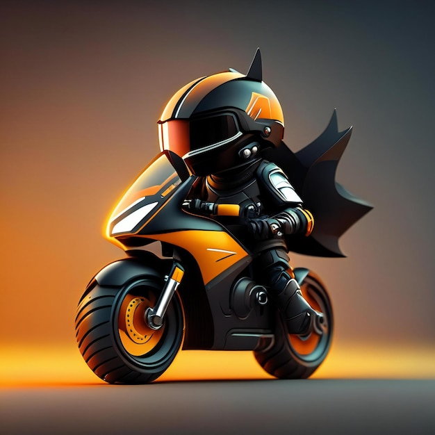 Une Moto Avec Le Mot Batman Dessus