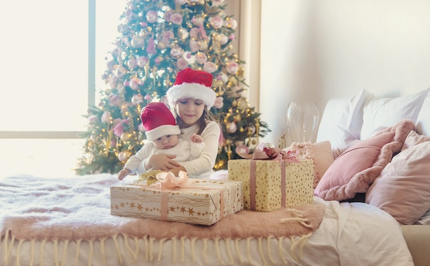 Photo de Noël des enfants nouvel an