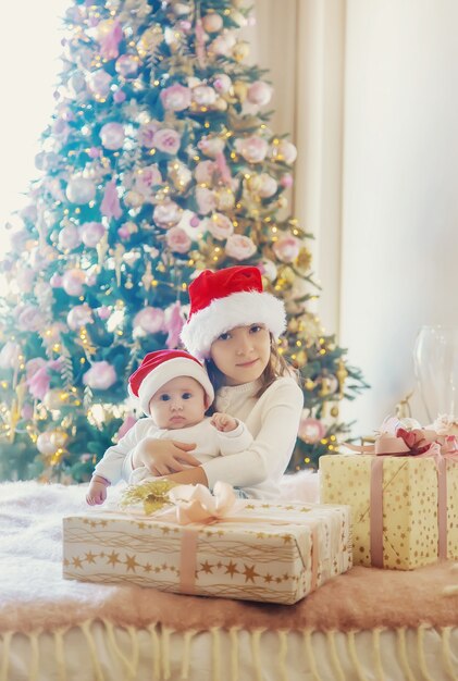 Photo de Noël des enfants nouvel an