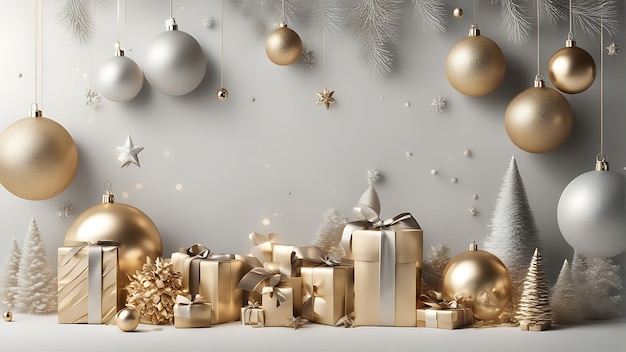 Photo de Noël joyeuse, décoration de vacances, lumières et moments joyeux Idéal pour les réseaux sociaux